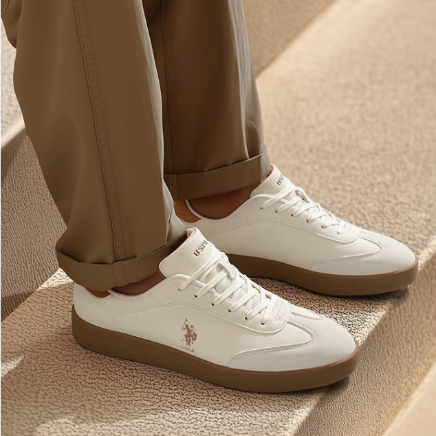 U.S. Polo Assn. Men's Coba 2.0 Sneaker in Beige Color
