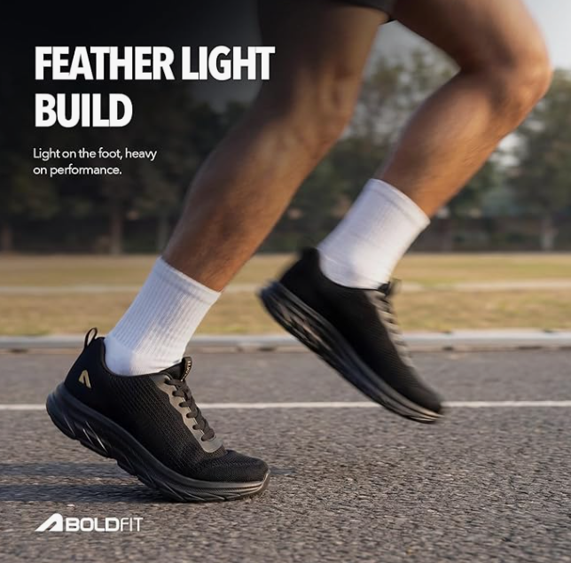 Sports shoes are more than just footwear. They are designed to support your feet during physical activities and reduce the risk of discomfort or injuries. Some key benefits of wearing quality sports shoes include: Better foot support Improved comfort during long walks Enhanced running performance Reduced stress on joints Better grip on different surfaces Increased durability compared to regular shoes The Boldfit sports shoes are specifically designed to meet these requirements while remaining affordable and stylish.